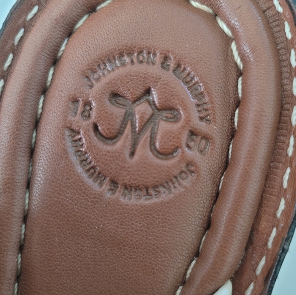 Johnston & Murphy Brown/Tan Twisted Leather Sandal - Picture 6 of 10